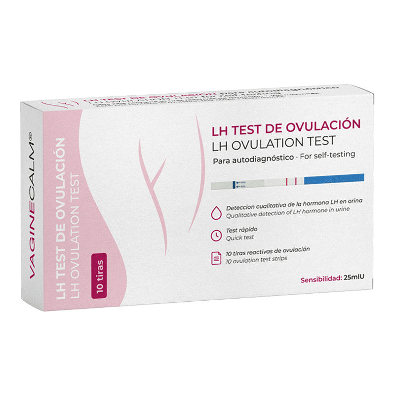 Test de embarazo de alta sensibilidad que detecta una concentración mínima  de 25 mUI/m en orina.