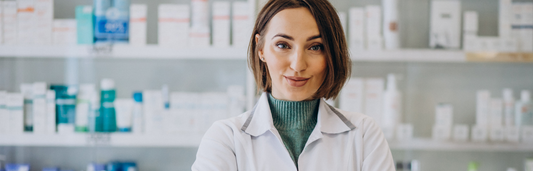 La mujer en la farmacia