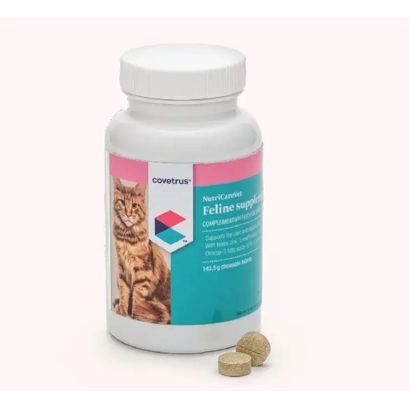 Covetrus Nutricarevet Suplemento Piel Y Pelo para Gatos, 190Cpd