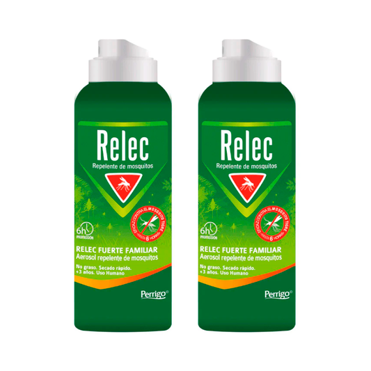 Relec Duplo  Fuerte Familiar Spray Antimosquitos,  2 x 125 ml