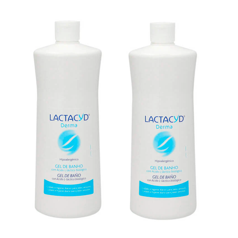 Lactacyd Derma Duplo Gel de Baño Hipoalergénico 2 x 1 L