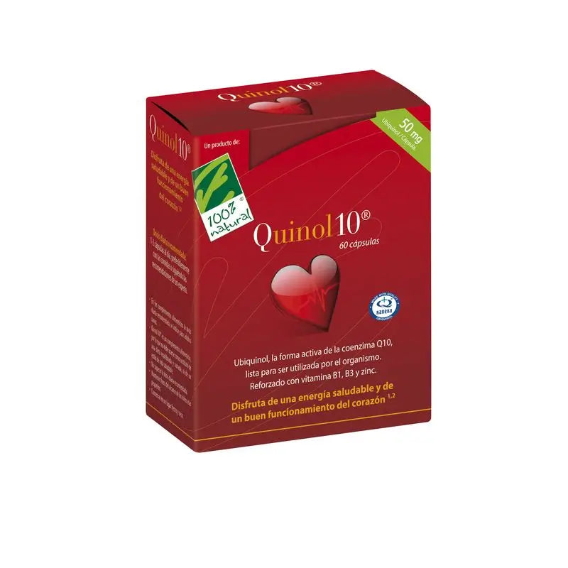 100%Natura Quinol10 50 Mg , 60 cápsulas