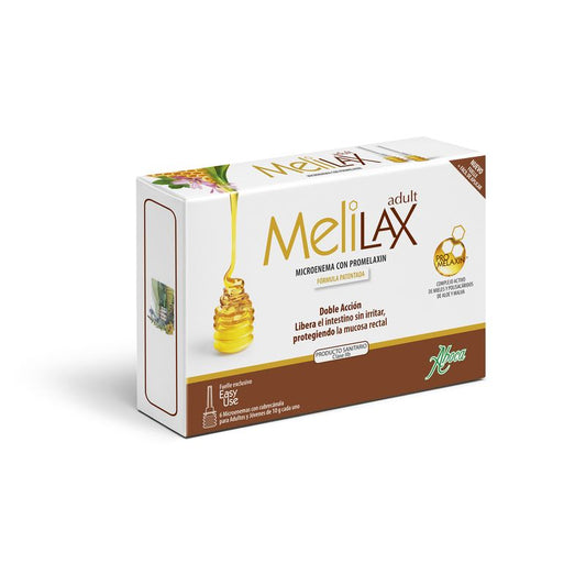 Aboca Melilax Adult 6 Microenemas 10 G Estreñimiento Evacuativo, Libera El Intestino Y Molestias, Irritación Y La Inflamación