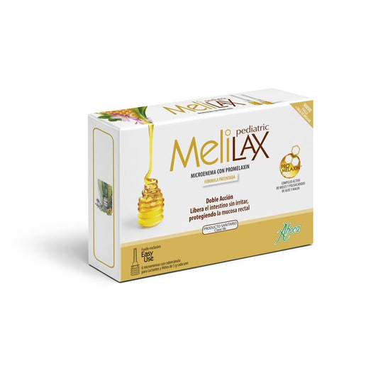 Aboca Melilax Pediatric 6 Microenemas De 5 G Estreñimiento Evacuativo, Libera El Intestino, Irritación E Inflamación