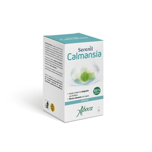 Aboca Serenil Calmansia Relajación Y Calmante En Estados De Agitación, Con Pasiflora Y Lúpulo, 100% Natural, 50 capsulas