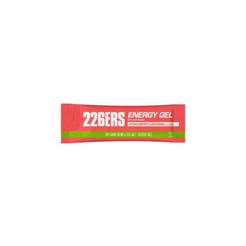 226Ers Energy Gel 40Gr  Gel Energético Fresa Y Plátano - Sin Cafeína, 40 gr