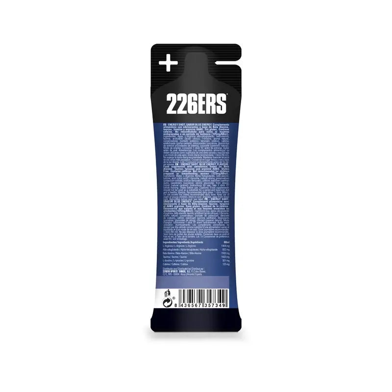 226Ers Energy Shot Stick 60Ml Blue Energy Mid 125Mg , 60 ml