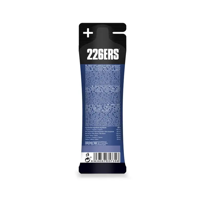 226Ers Energy Shot Stick 60Ml Blue Energy Xtrem 250Mg , 60 ml