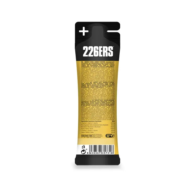 226Ers Energy Shot Stick Banana Xtrem 250Mg , 60 ml