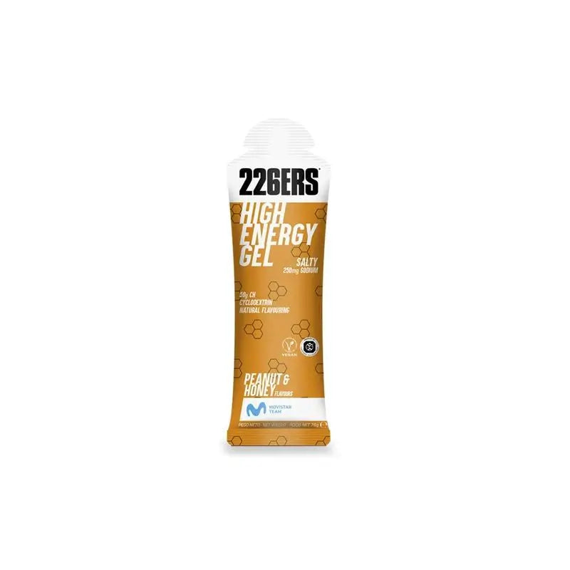 226Ers High Energy Gel Gel Energético Cacahuete Salado Y Miel, 76 gr