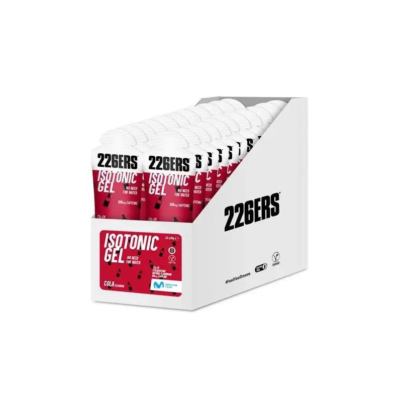 226Ers Isotonic Gel  Gel Isotónico Cola - Cafeína, 24x68 gr