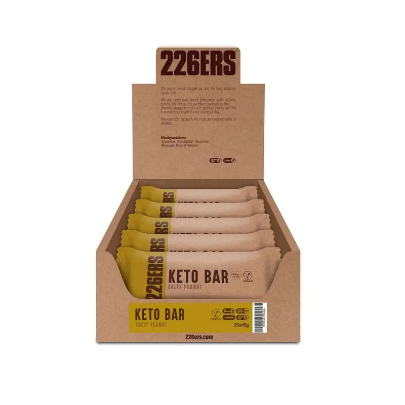 226Ers Keto Bar  Barrita Proteica Cacahuete Salado, 25x45 gr