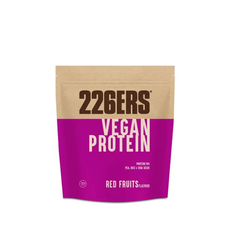 226Ers Vegan Protein 700  Batido Proteico Vegano En Polvo Frutos Rojos, 700 gr