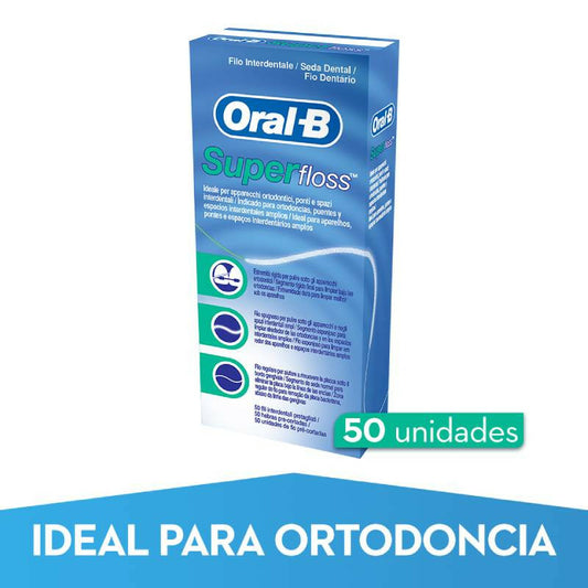 ORAL-B Super Floss Seda Dental, 50 unidades