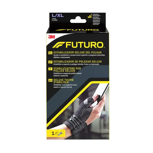 3M Futuro Muñequera Pulgar Deluxe Negra Talla L/XL