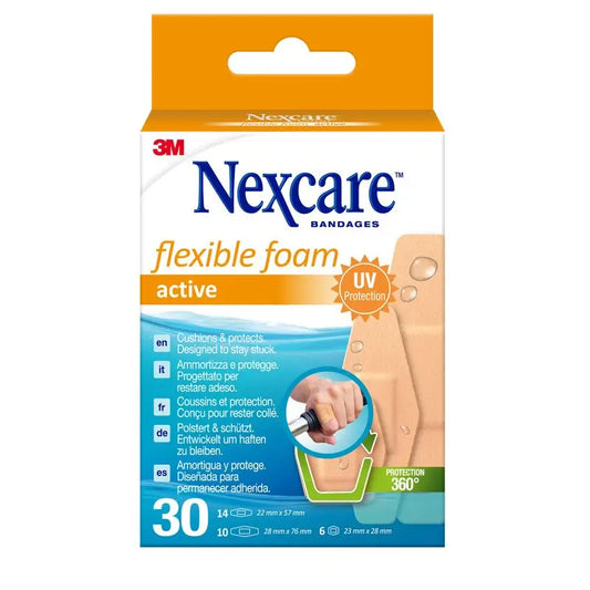 3M Nexcare active 360º aposito adhesivo surtido 30 unidades