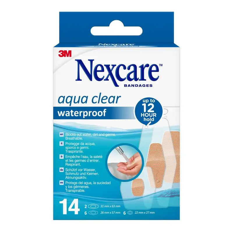 3M Nexcare aqua 360º apósito adhesivo surtido 14 unidades