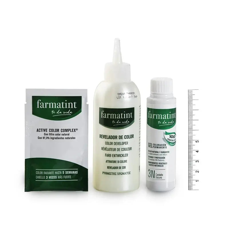 Farmatint 3N Castaño Oscuro Gel Coloración Permanente