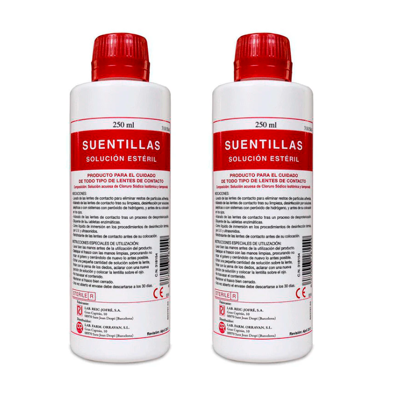 Orravan Duplo Suentillas Solución Única Para Lentillas 2 x 250 ml