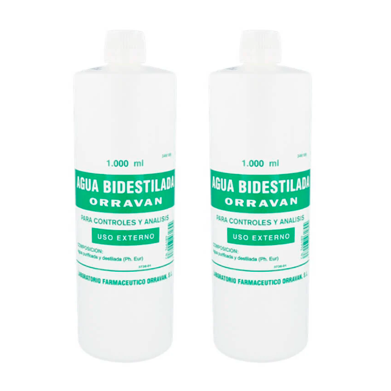 Orravan Duplo Agua Bidestilada 2 x 1L