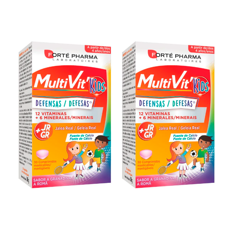 Forte Pharma Duplo Energy Multivit Junior comprimidos Masticables 2 x 30 unidades