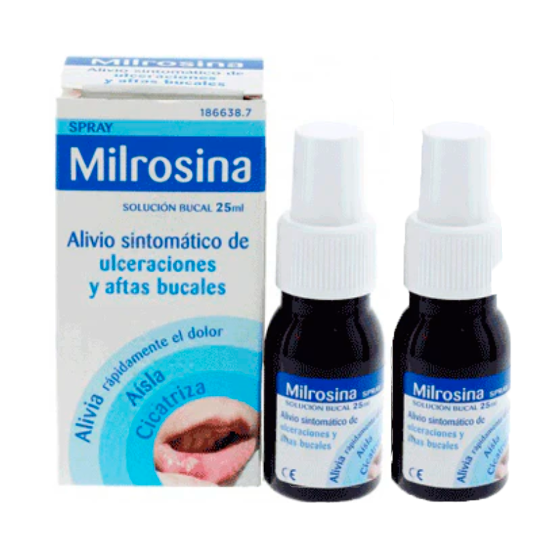 Milrosina  Duplo Spray Solucion Bucal 2 x 25 ml