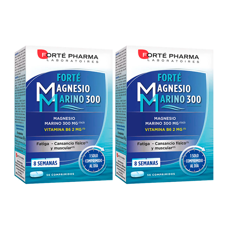 Forte Pharma Duplo Forte Magnesio Marino 300, 2 x 56 comprimidos