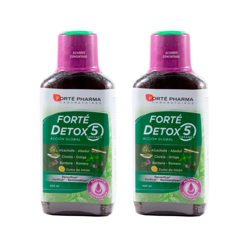 Forté  Duplo Detox 5 Órganos Acción Global 2 x 500 ml