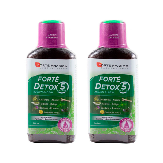 Forté  Duplo Detox 5 Órganos Acción Global 2 x 500 ml