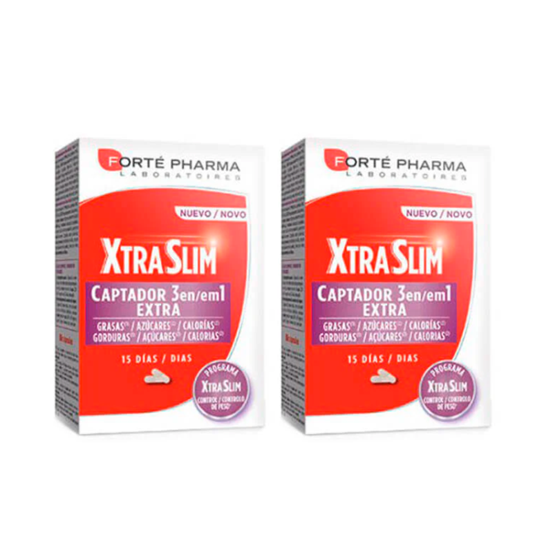 Forte Pharma Duplo Xtraslim Captador 3 En 1, 2 x 60 cápsulas