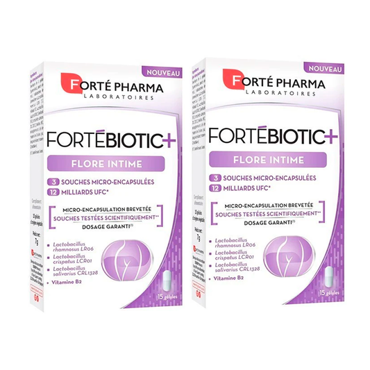 Forte Pharma Duplo Fortebiotic+ Flora Íntima, 2 x 15 Capsulas