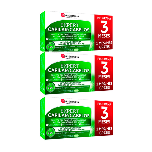 Forte Pharma Triplo Expert Capilar, 3 x 84 comprimidos