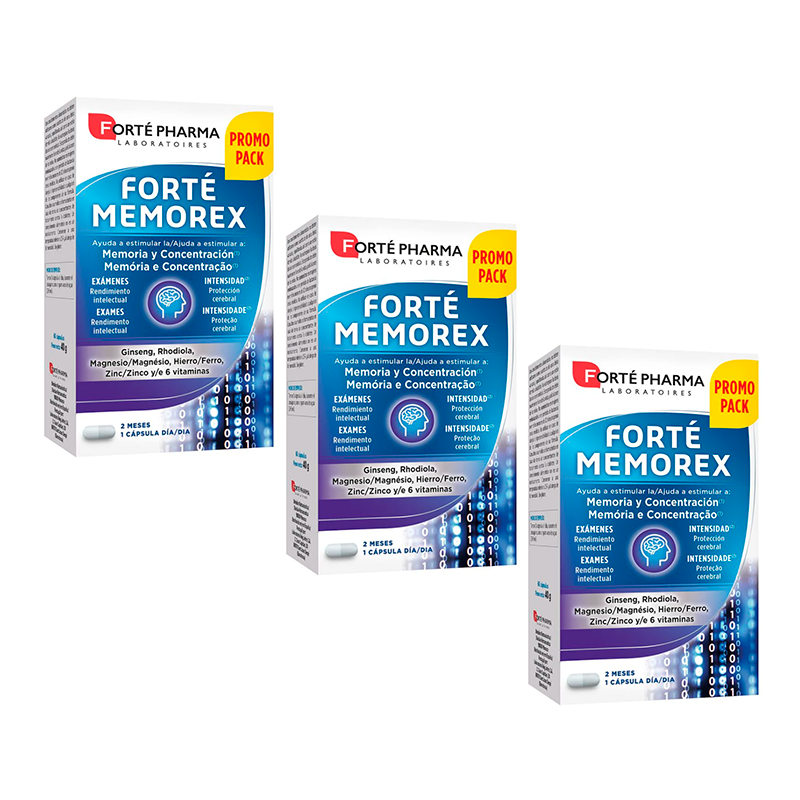 Forté Pharma Triplo Forté Memorex, 3 x  60 cápsulas