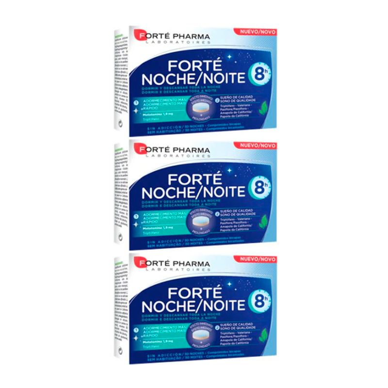 Forte Pharma Triplo Forté Noche 8H, 3 x 30 comprimidos