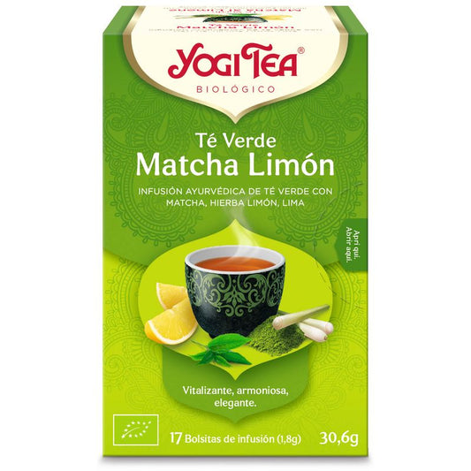 Yogi Tea Biológico Té Verde Matcha Limón 17 Bolsitas