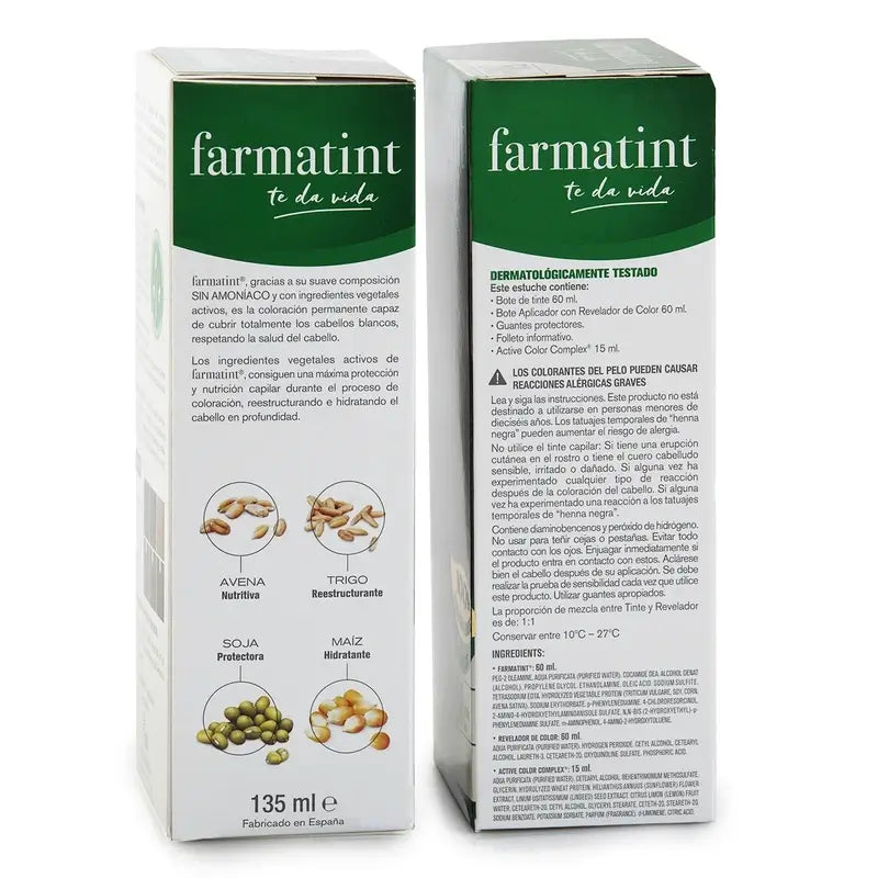 Farmatint 4R Castaño Cobrizo Gel Coloración Permanente