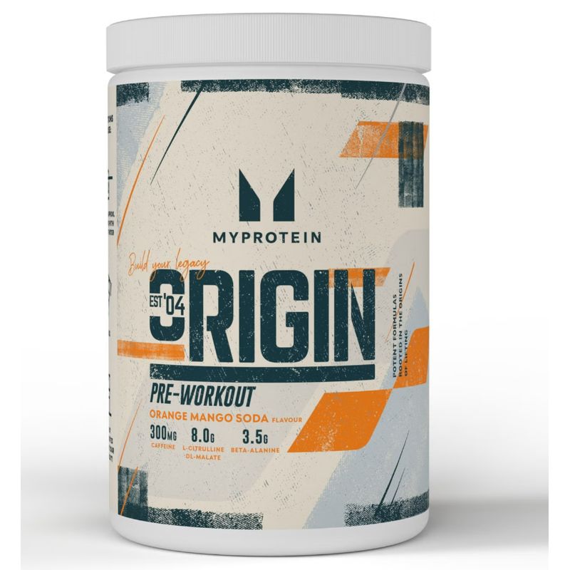 Myprotein Origin Pre-Workout Stim Free, Naranja Y Mango, 600 g