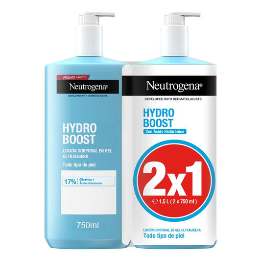 Neutrogena Pack Hydro Boost Loción En Gel Ultraligera, 2 X 750 Ml