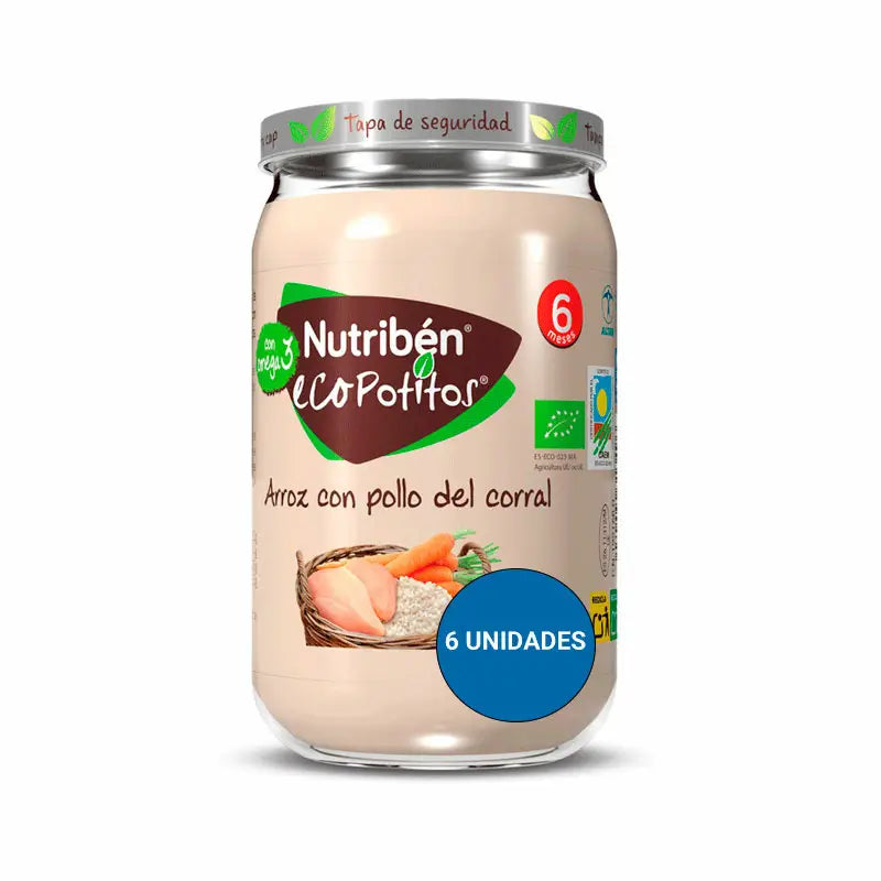 Nutriben Potito Eco Arroz Con Pollo Del Corral 6x235 Gr