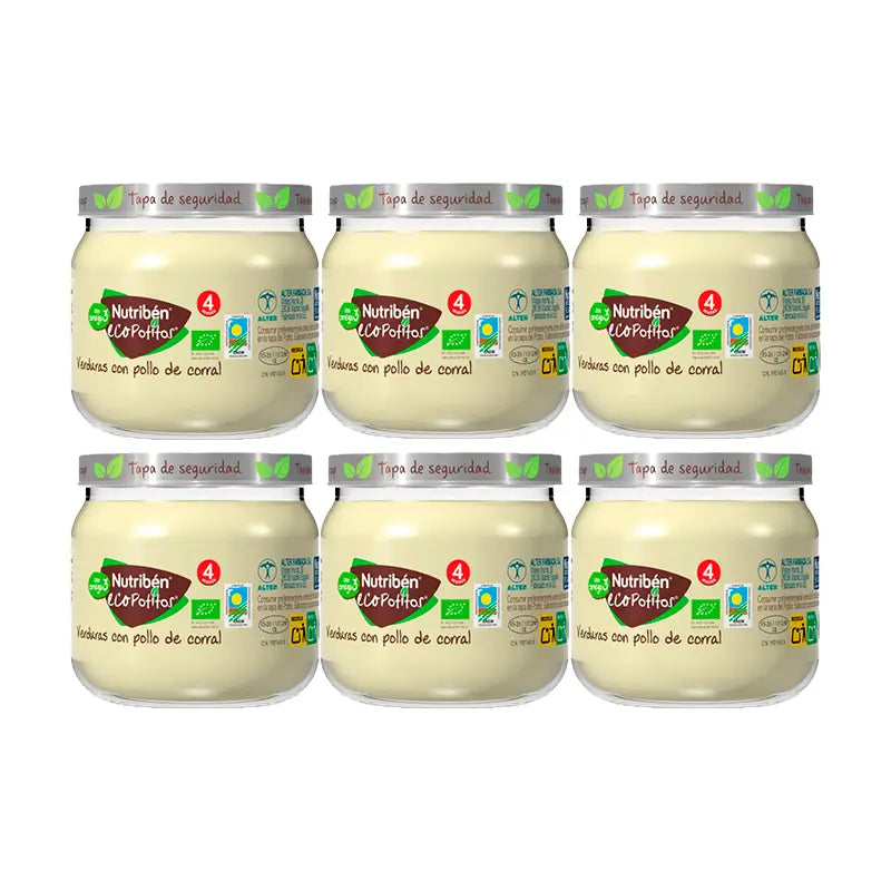 Nutriben Potito Eco Inicio Carne Verduras Pollo 6x120 Gr