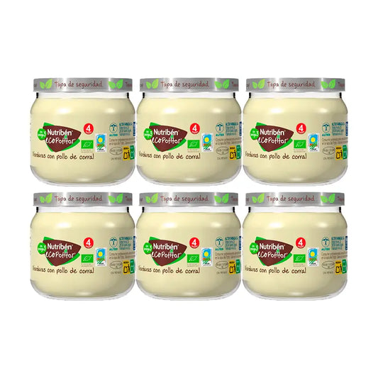 Nutriben Potito Eco Inicio Carne Verduras Pollo 6x120 Gr