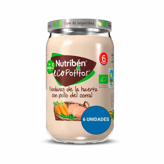 Nutriben Potito Eco Pollo Del Corral Con Verduras 6x235 Gr