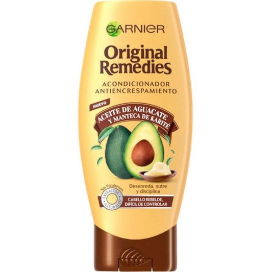 Garnier Original Remedies Aceite De Aguacate Y Manteca De Karité Acondicionador Para Pelo Rebelde Y Encrespado 250 Ml