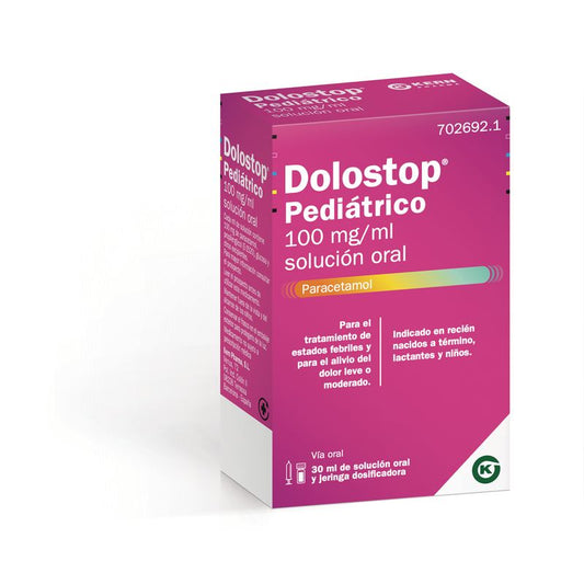 Dolostop Pediátrico 100 mg/ml Solución Oral 30 ml