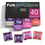 Durex Preservativos Mixtos Fun Explosion Sabor Fresa, 40 uds