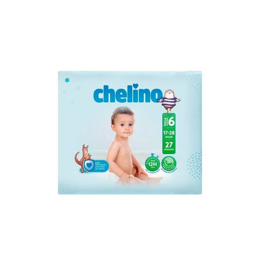 Chelino Aventuras Pañal Talla 6 (17-28 Kilos) Bolsa 27 Unidades