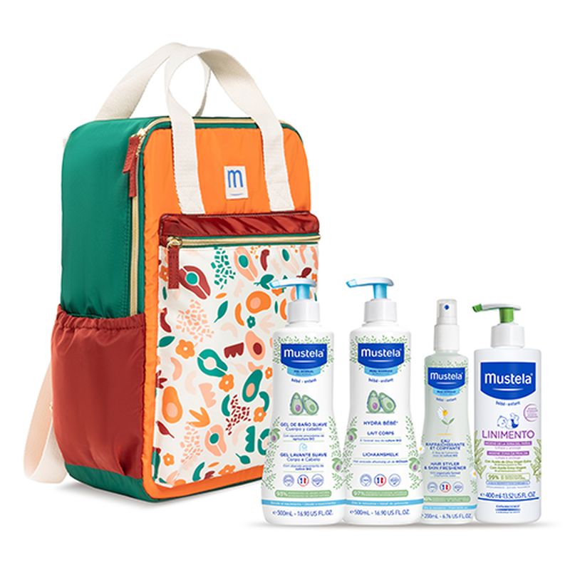 Mustela Mochila Family Adventure Terracota