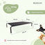 Mobiclinic Cama Elevada Para Mascotas Aislante 122 X 71 X 21 Cm Negra Cleo