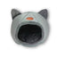 Mobiclinic Cueva Nido Gris Para Mascotas Plegable Gris Confort Suave 38X49X45 Cm