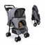 Mobiclinic Carrito Para Perros Plegable Ruedas Con Freno Gris